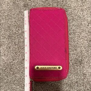 Juicy Couture Fuchsia Quilted Wallet- travel